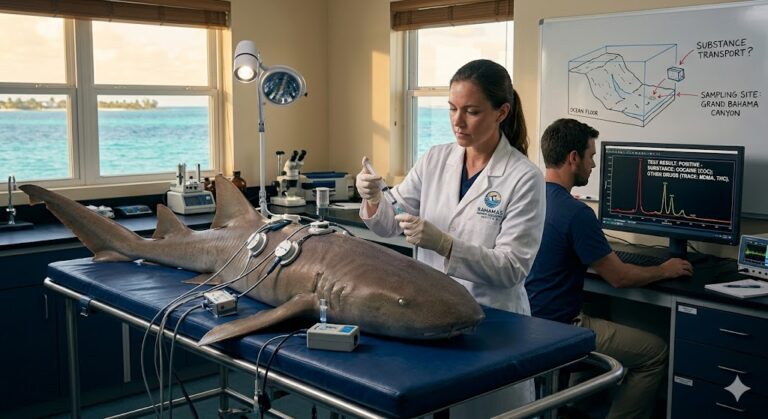 impactante-hallazgo:-tiburones-en-bahamas-presentan-rastros-de-cocaina-en-su-organismo