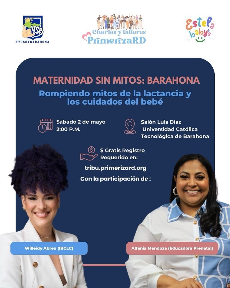 Yo Soy Barahona invita a charla “Maternidad sin mitos” para madres y embarazadas