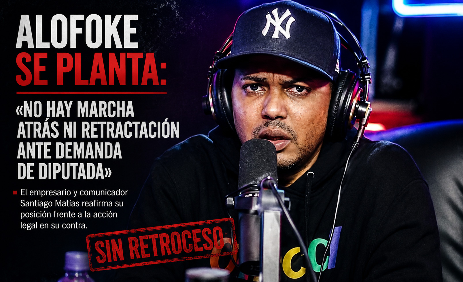 Alofoke se mantiene firme: no habrá retractación ante demanda