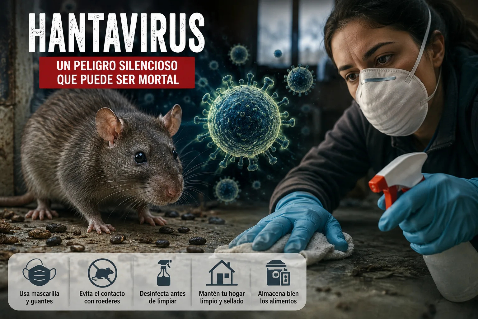 Hantavirus: el enemigo silencioso que puede convertirse en una amenaza mortal