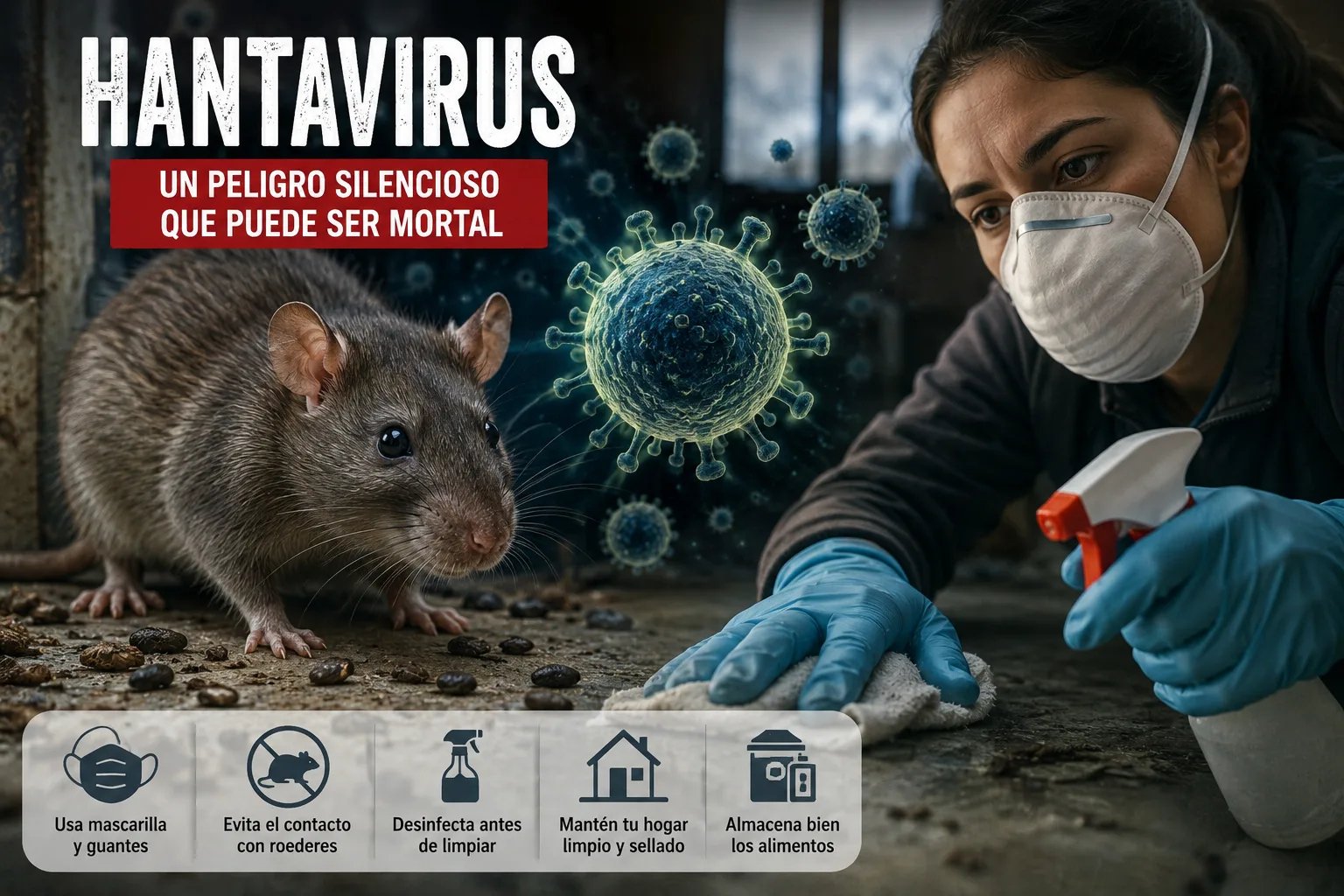 Hantavirus: el enemigo silencioso que puede convertirse en una amenaza mortal