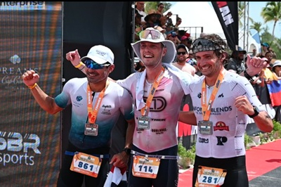 Mathieu Lapeyre conquistó la tercera edición del Ironman 70.3 Cap Cana tras cruzar la meta en la primera posición