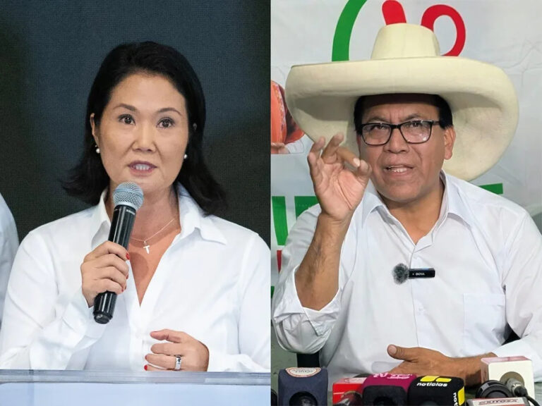 Perú concluye el escrutinio de las elecciones; segunda vuelta entre Fujimori y Sánchez
