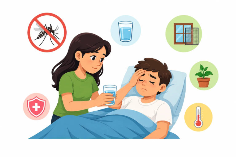 ¿Cómo cuidar a un enfermo de dengue sin contagiarme?