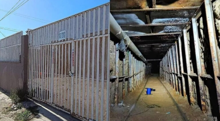Hallan un sofisticado túnel usado para el tráfico de cocaína entre EE.UU. y México