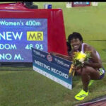 Marileidy Paulino gana los 400 metros y establece récord en la Liga Diamante de Doha