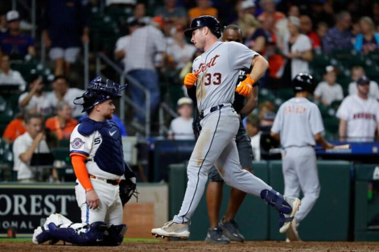 ¡Noche histórica en la MLB! Colt Keith entra en los libros de Detroit con tres jonrones ante Houston