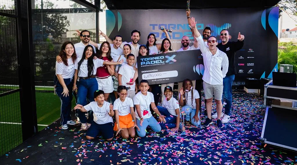 Torneo benéfico de Pádel X102 recauda más de RD$6 millones para niños con cáncer en República Dominicana