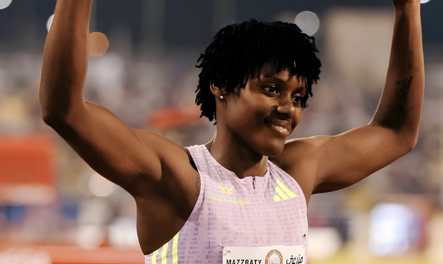 Video: Marileidy Paulino inicia la temporada de la Liga Diamante con victoria y récord en Doha