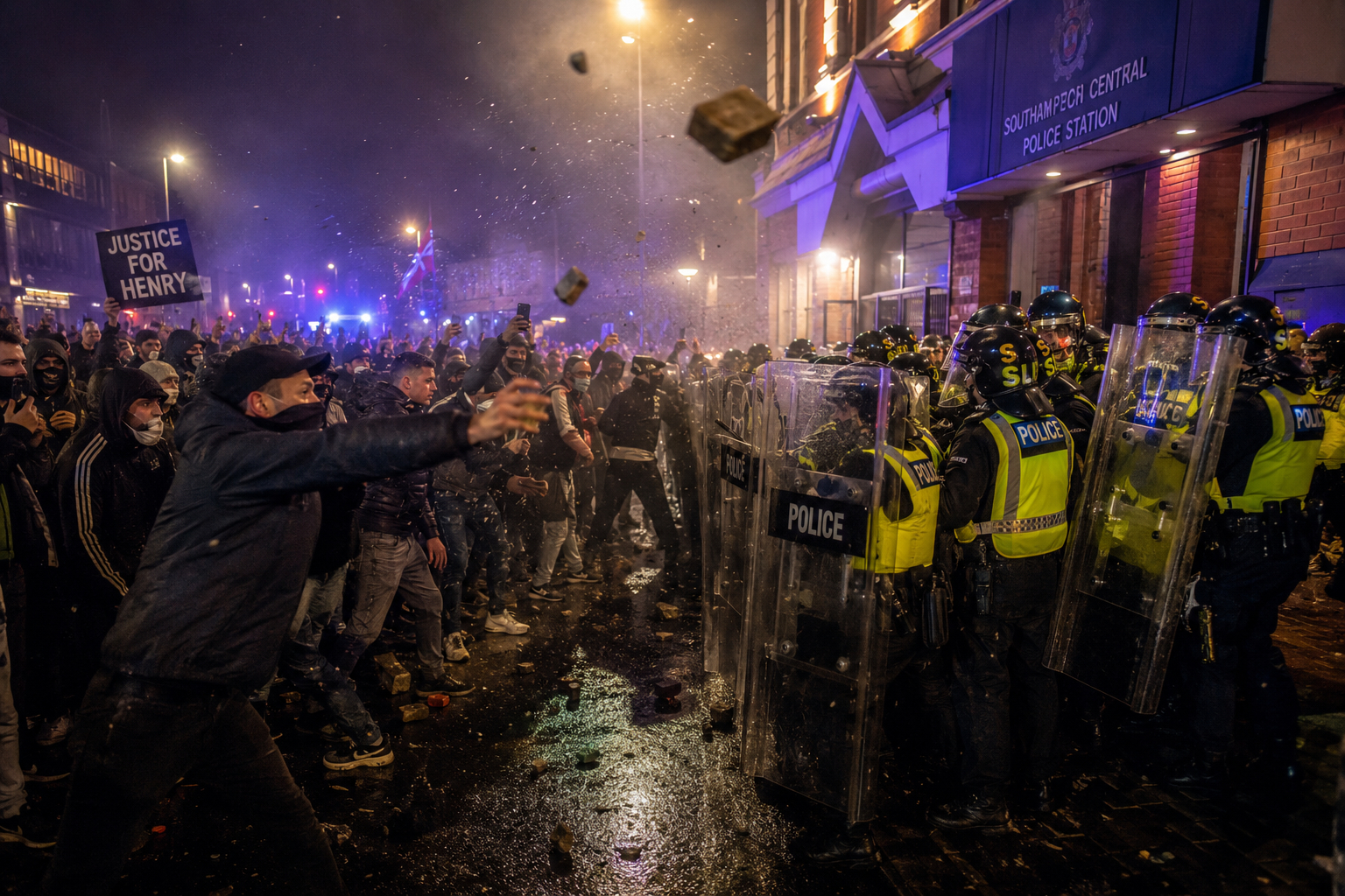 Violentas protestas en Inglaterra dejan 11 policías heridos