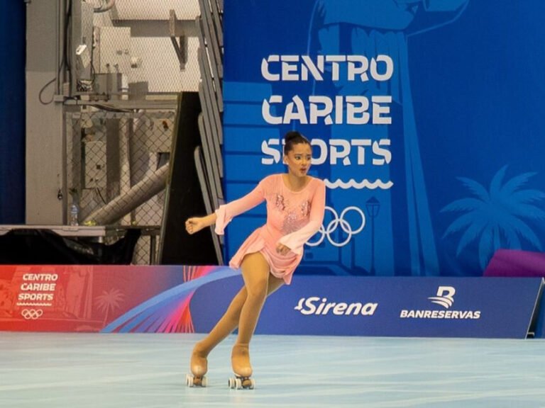 Letizia García Medina, la primera dominicana en competir en patinaje artístico en unos Centroamericanos